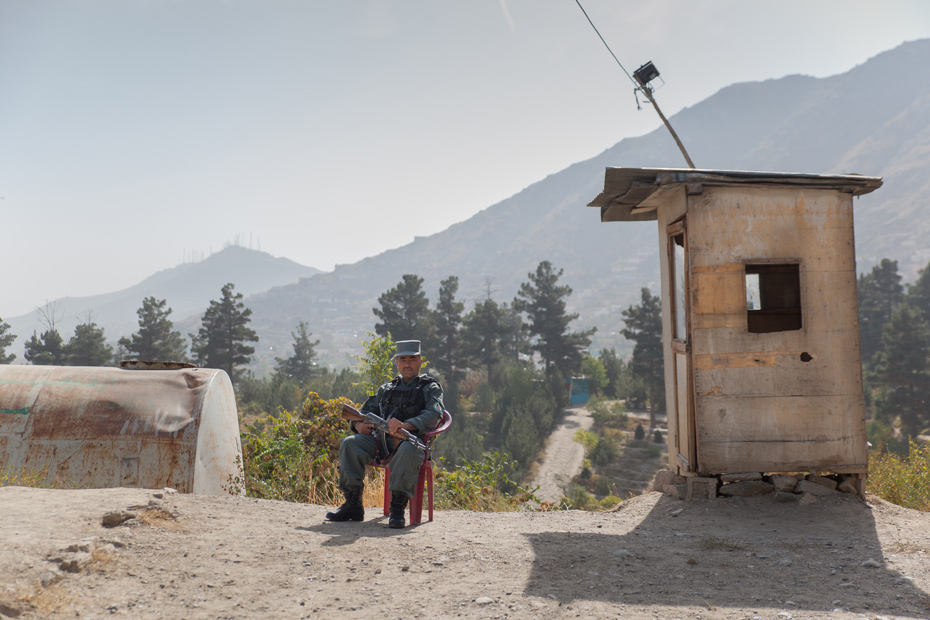 Guardian in Bagh-e Bala Park, Kabul (Afghanistan)